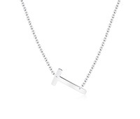 Letter T Silver Necklace SPE-5534